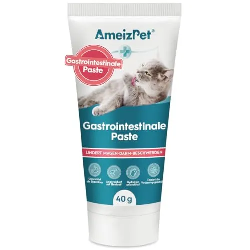 AmeizPet Gastro Intestinale Paste für Katzen, Unterstützung der Darmgesundheit und Darmflora, Verdauungsunterstützendes Ergänzungsmittel für Katzen und Kätzchen, 40g (1.4 Oz)