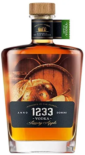 Apple Vodka aus Eichenfässern, Apfelwodka aus Polen, 0,7 L, 40% Vol. 1233
