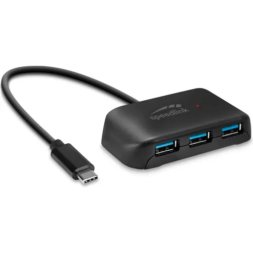 Speedlink SNAPPY EVO - USB-C Hub (USB-C, 4 Ports) (SL-140203-BK)