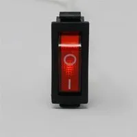 world-trading-net Einbau-Wippenschalter Beleuchtet 1-polig Rot