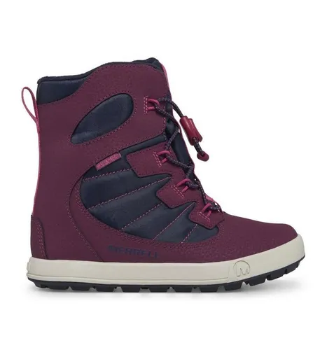 Merrell Snow Bank 4.0 WTRPF Winterstiefel für Mädchen - Wasserdichte Wanderschuhe für Kinder, ideal bis -25 °F, mit innovativem ZipTrek-Verschluss für schnelles An- und Ausziehen.
