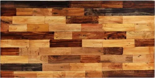 vidaXL Bartisch Altholz Massiv 120x60x106 cm - Esstisch aus massivem Altholz mit industriellem Charme, einzigartig dank variierender Holzarten und einfacher Montage.