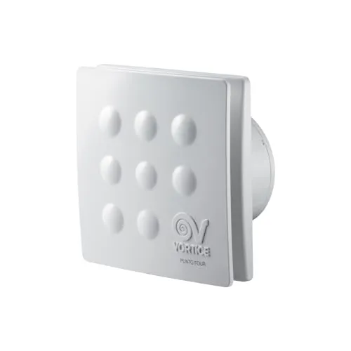 VORTICE ASP. ELIC. SERIE PUNTO FOUR MFO 903,5 11 - Aspiratore Elicoidale da Muro per aria purificata, potenza di 14 W, portata 65 m³/h, silenzioso e compatto, ideale per casa e ufficio.