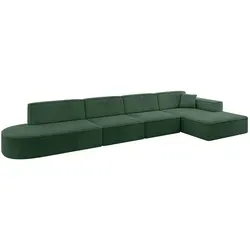 Altdecor Ecksofa, Currygelb, Textil, 5-Sitzer, 412x165 cm, Wohnzimmer, Sofas & Couches, Wohnlandschaften, Ecksofas