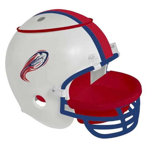 GEDALABELS Snackhelm American Football weiß | Snackschale | American Football | Football | Popcorneimer | Chips | Snacks | Snackbox | Snackteller | Dipschalen