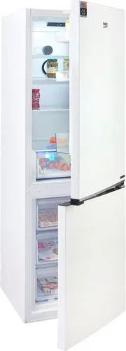 BEKO Kühl- und Gefrierkombination B5RCNA346HW - Kühlschrank mit No Frost-Funktion für wartungsfreies Gefrieren, hohe Energieeffizienzklasse C, 209 l Kühl- und 92 l Gefriervolumen, ideal für große Einkäufe.