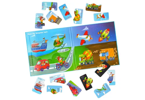 MAGNIKON Puzzle Erste Große Puzzles - 16-teiliges Verkehrsmittel-Puzzle mit 16 Magneten, fördert die Motorik und ist ideal für Kinder ab 3 Jahren