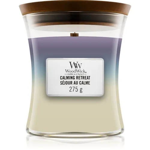 WoodWick Calming Retreat 275 g in blau von WoodWick