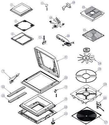 Motor + Fan Blade Ventilator