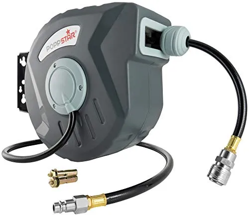 Poppstar Druckluftschlauchtrommel 10m mit Automatik Aufroller