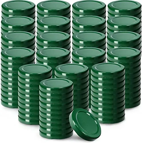 KADAX Schraubdeckel fi53 mm - 200 Stück Twist-Off-Deckel Set - Einmach-Deckel für 115ml Gläser, lebensmittelecht, rostfrei und luftdicht für optimale Lebensmittelkonservierung.