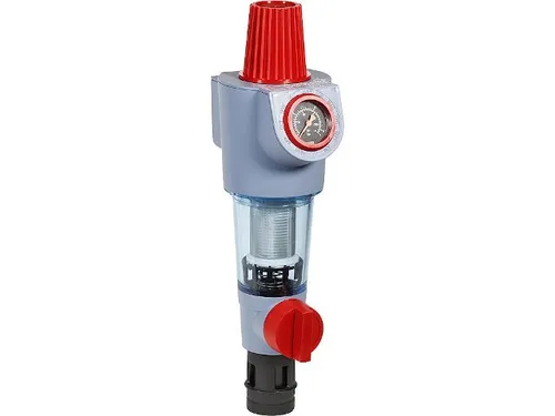 Honeywell Primus Plus Hauswasserstation FKN74CS1A - Rückspülbare Filterkombination mit Druckminderer, energieeffiziente Reinigung ohne Wasserversorgungsunterbrechung