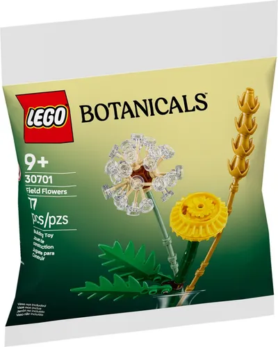 LEGO Feldblumen - 30701 - Botanicals Serie, 7-teiliges Set für kreative Blumenarrangements, ideal für Kinder ab 9 Jahren und LEGO-Fans