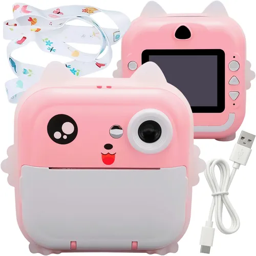 KRUMAD Mini Sofortbildkamera Kinder 2in1 Digitalkamera mit Druckfunktion Set