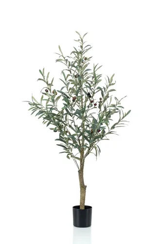 artplants Olivenbaum künstlich Clayton, 115 cm mit Früchten
