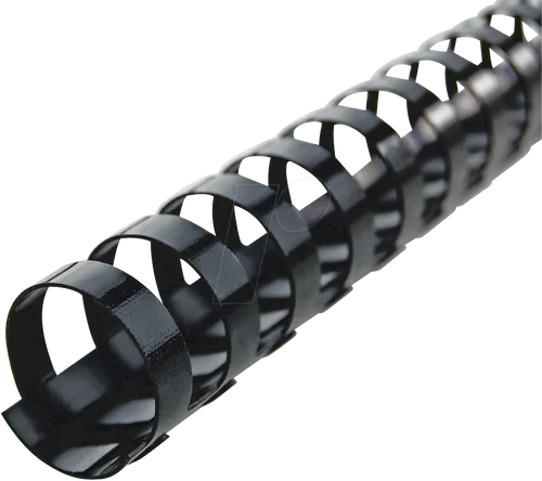 GBC 4028178 - Binderücken, Plastik, 14 mm, schwarz, 100 Stück