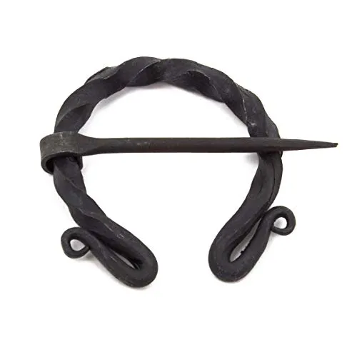 Vehi Mercatus Fibel geschmiedet 2 Fach eingerollt 6cm