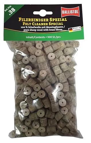 Ballistol 23220 Filzreiniger Spezial - Laufreiniger für Gewehr Kal 38, 300 Stück