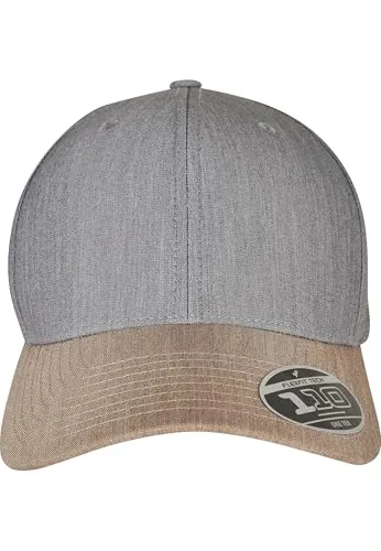 Flexfit Unisex Baseball Kappe 110 Melange Mix Cap Grey/Khaki one Size