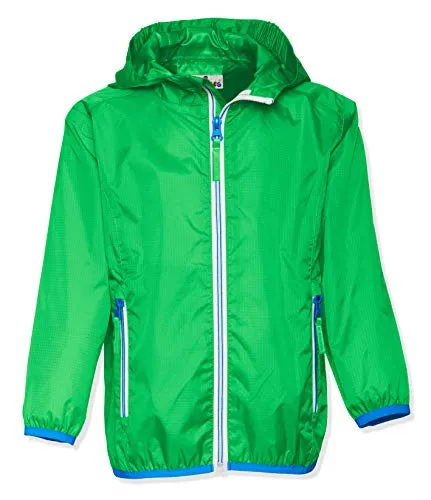 Playshoes Unisex Kinder Faltbare Regenjacke - Regenjacke für Kinder, wasserdicht mit getapten Nähten, faltbar in die Seitentasche für praktischen Transport, ideal für unbeständiges Wetter.