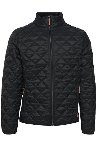Blend BHStanley Herren Steppjacke mit Stehkragen und Reißverschlusstaschen - Leichte Übergangsjacke mit hohem Stehkragen, zwei Reißverschlusstaschen und elastischen Ärmelbündchen. Ideal für jede Saison und vielseitig kombinierbar. Praktisch verstaubar im Beutel.