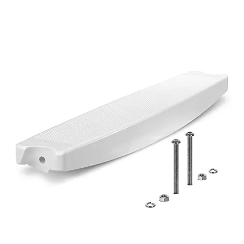 1er Set Ersatz Stufe für Aufstellbeckenleiter inkl. Schraubensatz Trittstufe weiß 43 mm Holm Hochbeckenleiter Pool Schwimmbecken