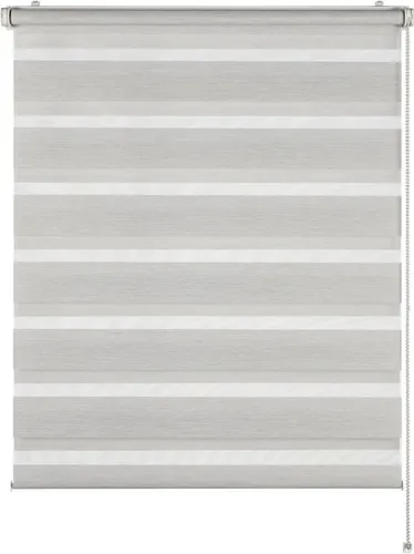 Doppelrollo Tilda, SCHÖNER WOHNEN-Kollektion - Rollos in hellbeige transparent, ideal für Sichtschutz und Lichtregulierung, mit flexibler Montageoption: Bohren oder Klemmfix.
