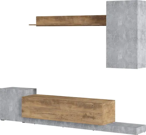 INOSIGN Wohnwand Rimini, (Set, 4-St) braun von Meble Wojcik