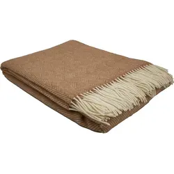 Wohndecke Fair de luxe | 100% Wolle | Couchdecke in braun von Fair De Luxe