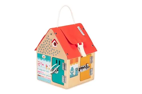 Lilliputiens Haus zum Verschlüsse-Lernen aus Holz