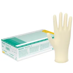 B. Braun Deutschland GmbH & Co.KG B. Braun Manufix® Sensitive - Einmalhandschuhe, Latex, ungepudert, Packung = 100 Stück, Größe S (6-7) 9209441