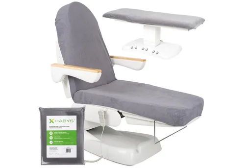 HABYS Kosmetikliege Bezug für Massageliegen und Kosmetikstühle (Grau)