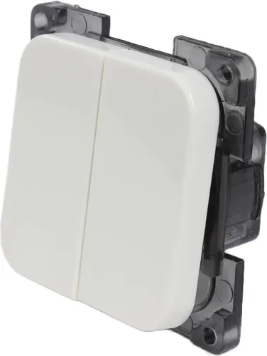C-Line Presto Inprojal CBE 12-230 Volt Schalter Serienschalter Wohnmobil Wohnwagen Boot weiß