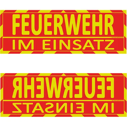 Produktbild Feuerwehr Einsatz Sonnenblende Wendeschild WSB2