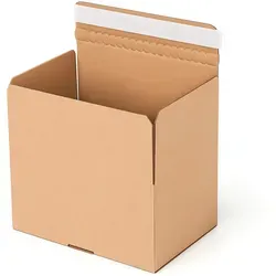 Produktbild 120x DHL Kleinpaket Automatikbodenkarton 233x163x80mm braun Faltkarton BB-Verpackungen