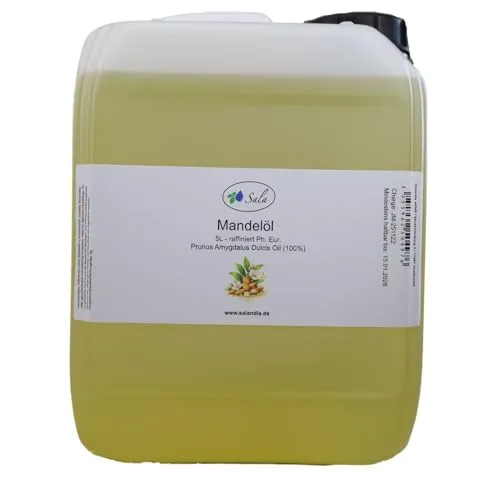 Sala Mandelöl süß raffiniert Ph. Eur. 5 L 5000 ml Kanister von Sala