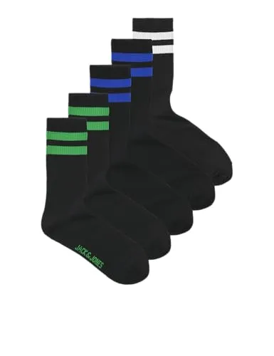 JACK & JONES Jacdehli Tennis Socks 5 Pack in schwarz von Jack & Jones