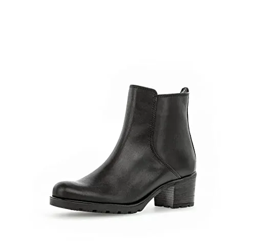 Gabor Damen Ankle Boots – Gefütterte Stiefeletten für den Übergang - Wanderschuhe mit moderater Mehrweite (G) und bequemen Blockabsatz, ideal für kühle Tage und stylische Outfits.
