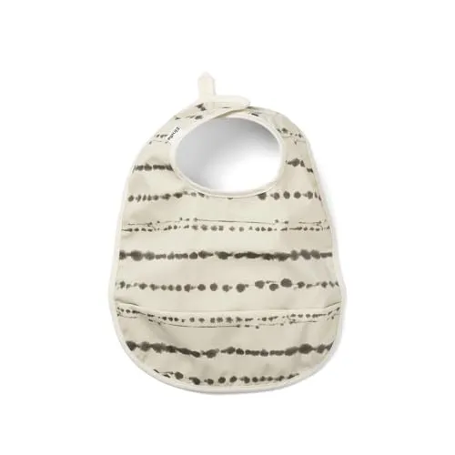 Elodie Details Baby Lätzchen mit Auffangschale - Abwaschbar - Skandinavisches Design - Wasserdicht - Tidemark Drops