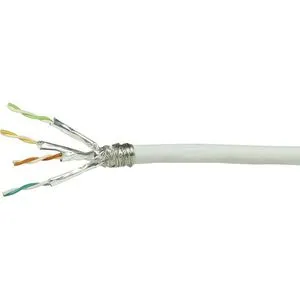 LogiLink Netzwerk Verlegekabel S/FTP Cat.7, 50m - Hochgeschwindigkeitsdatenübertragung - Ethernetkabel (RJ-45/8P8C) für schnelle und zuverlässige Verbindungen mit einer Übertragungsrate von bis zu 10 Gbit/s, ideal für anspruchsvolle Netzwerke.