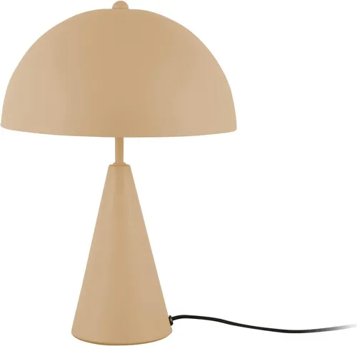 Leitmotiv Tischlampe Pilz Sublime, Beige, Metall, Ø 25 cm