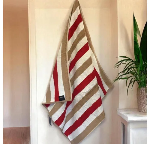 Cawö Handtücher Coast Stripes 6213, Baumwolle in rot von Cawö