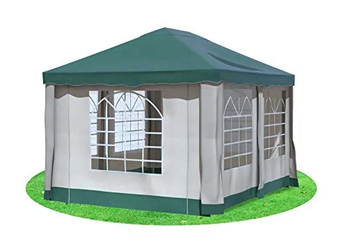 Stabilezelte Gartenpavillon 3x4 m Premium PVC Deluxe GRÜN
