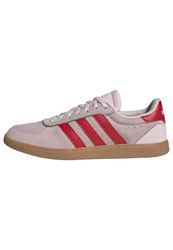 adidas Damen Breaknet Sleek Schuhe, Clear Pink/Pure Ruby/GUM10, 42 2/3 EU - Stylische Sneakers mit regulärer Passform und Schnürsenkeln. Das Obermaterial aus Leder und Synthetik sorgt für Komfort und Langlebigkeit.