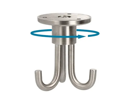 MS Beschläge Kleiderhaken 3-fach Garderobenhaken in silber von MS Beschläge