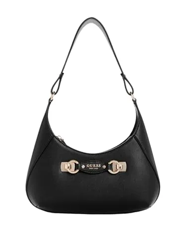 Guess Mimina Schultertasche schwarz HWBG8015180-BLA - Elegante Schultertasche aus hochwertigem Lederimitat, ideal für den täglichen Gebrauch und stilvolle Akzente.
