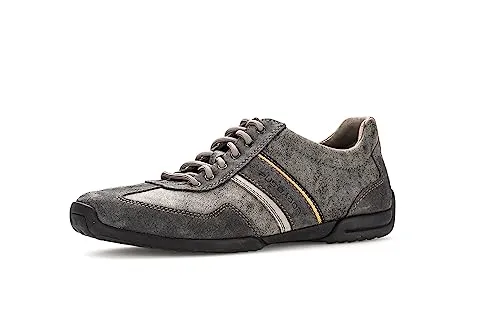 Pius Gabor Herren Sneaker Low,Halbschuhe,zertifiziertes Leder,Wechselfußbett,schnürschuhe,schnürer,Shark/Anthracite/Midgrey,39 EU / 6 UK