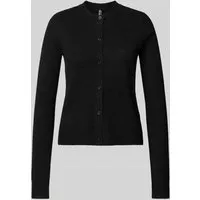 Pieces Regular Fit Strickjacke mit Woll-Anteil Modell 'MALOU' in BLACK, Größe XS