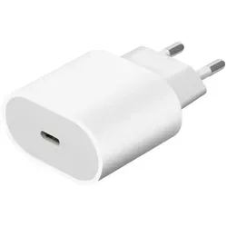 USB-C Schnellladegerät 20W – USB-C Netzteil – USB-C Ladegerät für iPhone, Samsung & mehr - Weiß