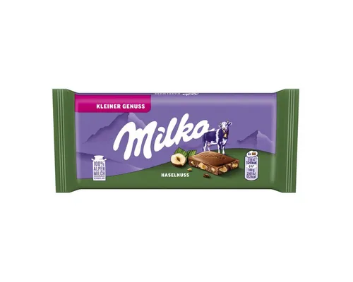 MILKA Schokolade, Milka die kleine Haselnuss Schokoladentafel Packung 45g